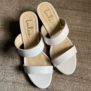 Lulus white heels